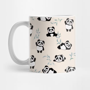 Cute Pandas Seamless Pattern Mug